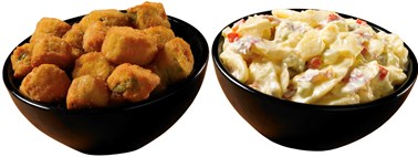 okra and potato salad sides